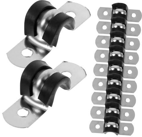 WATIIFUFU 20stücke Edelstahl Draht Clips U-rohr Kabelhalter Drahtbinder Klemmen Kabelbinder