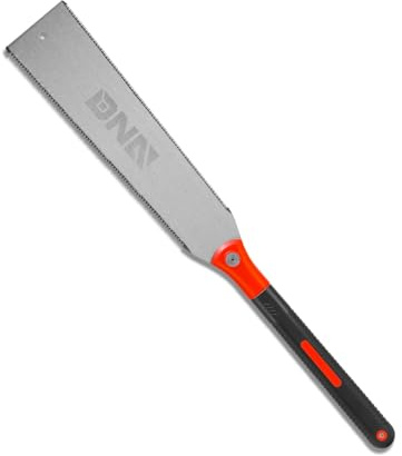 DNA MOTORING 11.5 Japanese Saw Double Sides for Wood Cutting, Woodworking Tools, Flush Cut Double Sided Pull Saw, Wood Cutter with Non-slip Handle, TOOLS-00723