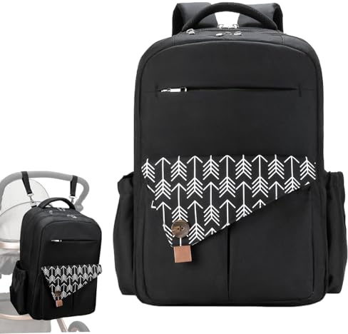 Sac à dos à langer pour maman, sac à dos de double couche avec sangles de
