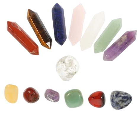 Beaupretty 14piezas Piedra De Yoga De Cristal Natural De Piedras Terapéuticas Para Decoración De Mesas El Hogar De Escritorio Para Para Amigos
