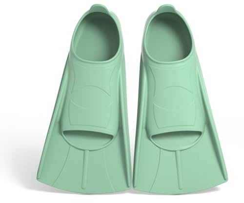 YushengTai Pinne da Nuoto in Silicone per Adulti e Bambini - Pinne Corte per Snorkeling e Immersione Principianti - Ideali per Allenamento in Piscina e Mare