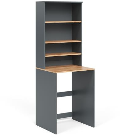 Vicco Mobile per lavatrice Antracite/Rovere Goldkraft Viktor 66x88x60 cm - Mobiletto da bagno per lavatrice, spazio di archiviazione aggiuntivo sopra l'elettrodomestico per detersivi e accessori