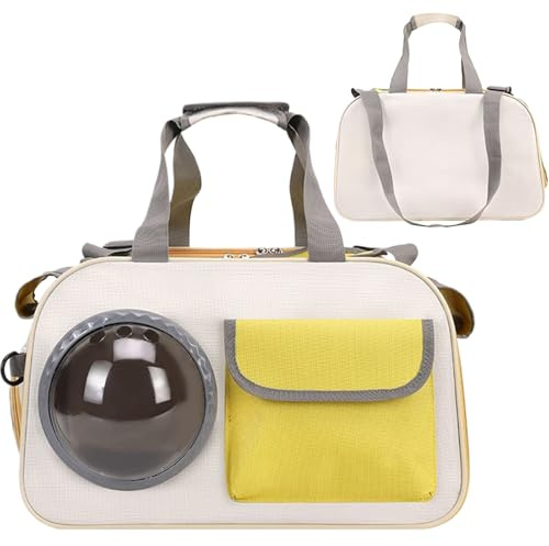 Rucksack für Katzen, Rucksack mit Blasefenster für Kätzchen, atmungsaktiv, für Camping, Krankenhaus, Wandern, Auto, Motorrad, Flugzeug, Schule