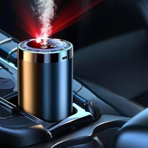 Ensemble de diffuseurs intelligents pour voiture avec modes lumière et pulvérisation, diffuseur d'air pour voiture avec 3 ou 5 modes réglables, marche/arrêt automatique, 6 parfums, dure 1 000 fois