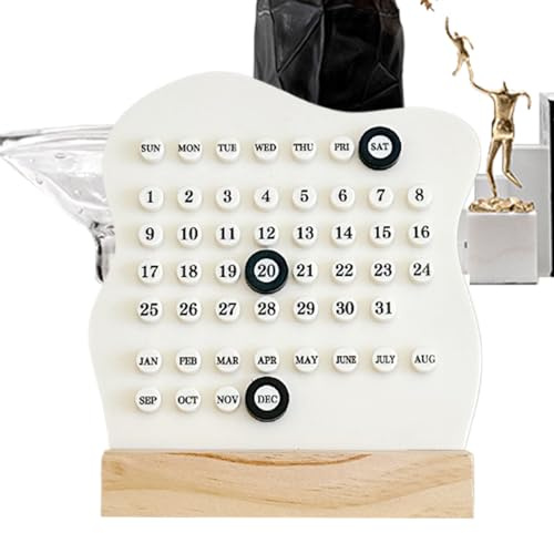 Holz Kalender | Täglicher Kalender Schreibtischzubehör | Ästhetisches Büromaterial Hausdekoration Deko Für Hotel Büro Klassenzimmer