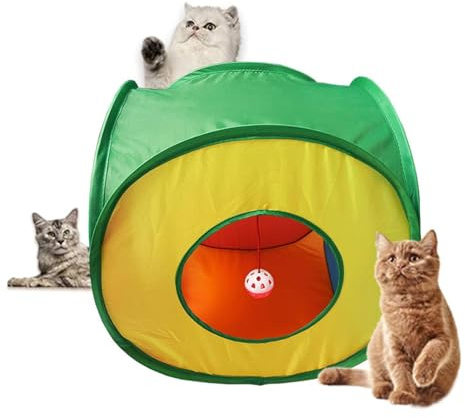 DOKRIN Tubes et tunnels pour petits animaux Tunnel pliable pour chat, tunnel pour lapin, jouet pour lapin. Compact et portable pour chats, lapins, chiots et petits animaux.