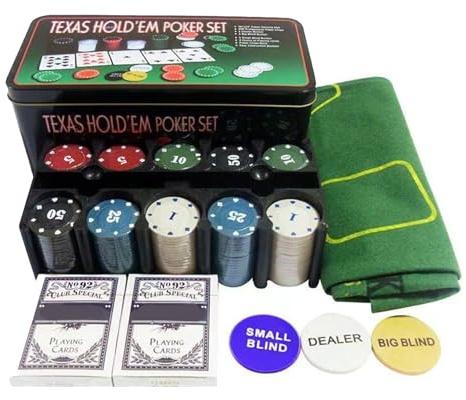 Pokermarkspel - 200 enheter ABS professionell spelutrustning, halkfri teknikkonstruktion, förbättrad stabilitetsdesign | Texas Holdem resefester camfest