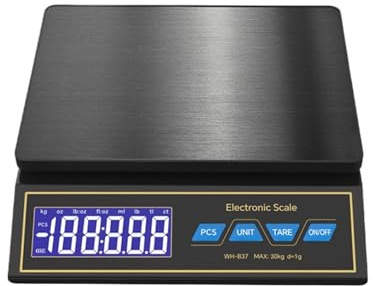 Báscula de cocina digital 30 kg/1 g, hogar con función visualización y conteo
