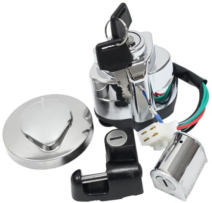 Tändningslås Gaslock Hjälmlås Nyckelsats Ersättning for Honda for Shadow VT600 VLX VT 750 1991-2013