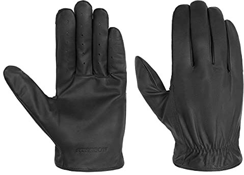 Stetson Goat-Nappa Herren Lederhandschuhe Fingerhandschuhe Herbst Winter schwarz 9 HS