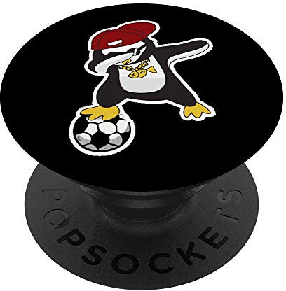 Dabbing Pinguin Fussballer Cool Penguin Dab Fußball Fussball PopSockets mit austauschbarem PopGrip