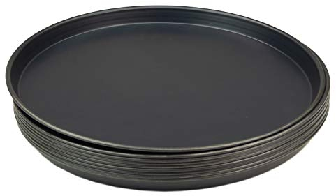 10 teglie per pizza rotonda, in lamiera blu, Ø 40 cm, qualità professionale