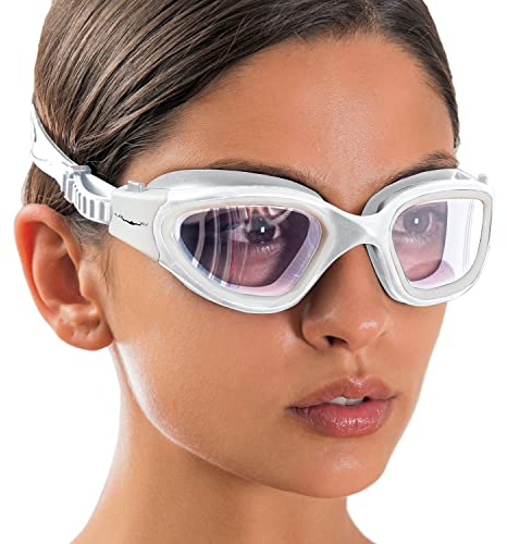 AqtivAqua Gafas de Natación DX, Gafas Natacion de Visión Amplia para Hombres y Mujeres Adultos, Anti Vaho Sin Fugas