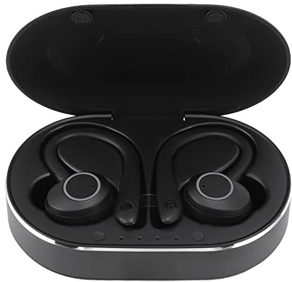 Q23 PRO Wireless Earbuds, Earhook Design Bluetooth 5.1 Headphones HiFi Stereo Over Ear Earphones with Wireless Charging Case Sport Earphones Deep Bass Headset for Running Workout(Black)