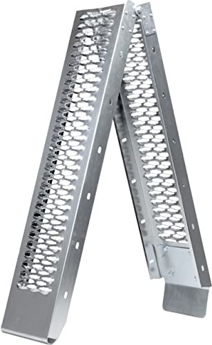 Hi-Q Tools Auffahrrampe Klappbar - 193cm - 200Kg - Stahl - Motorrad/Quad schwarz