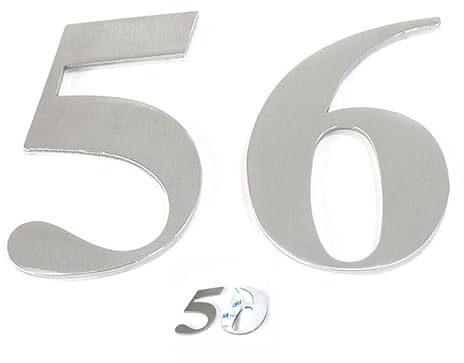 Sinxioer Numéro de maison autocollant à coller, hauteur 5 cm, numéro de rue, numéro de porte (1)