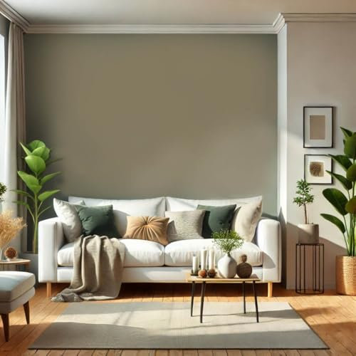 K&L Wall Art Seidenmatt Wandfarbe Grüne Innenwandfarbe modern Wandschutz Anstrich 5Liter Farbe