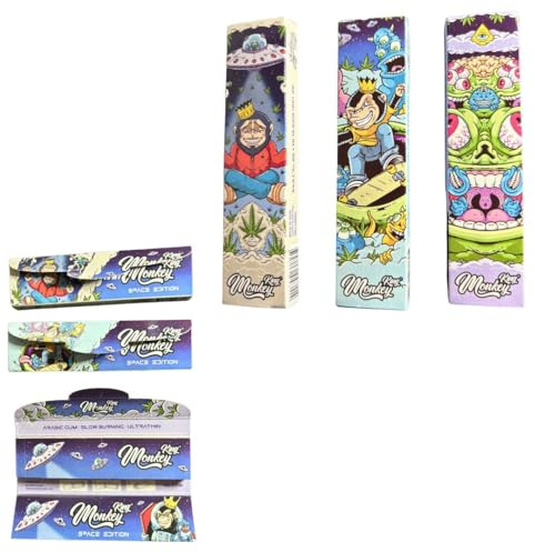 Monkey King Space Edition Ultra Thin Kingsize Papers & Tips (10 Booklets)