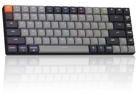 Keychron K3 QMK Ultra-Slim Mechanical Keyboard Version 3, US ANSI 75% Layout Wireless Custom Keyboard with RGB Backlit, Hot-Swappable for Mac Windows