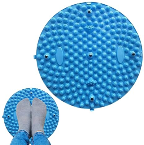 Esterilla de masaje para pies - Almohadilla gruesa, de la acupresión | Alfombra de alta elasticidad, cómoda estimuladora plantar, relajante plantar duradero, terapia de reflexología portá