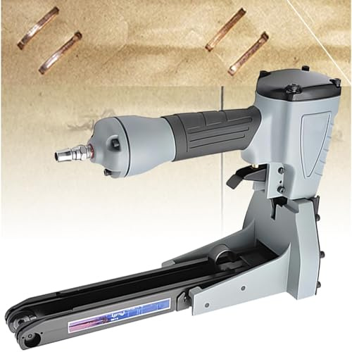 LMzythrop Grapadora Rango de Grapado 15-18mm Capacidad 100 Grapas Ancho de Grapas 35mm Mango Antideslizante Ahorro de Esfuerzo Clavadora Neumática de Clavos para Sellado de Cajas