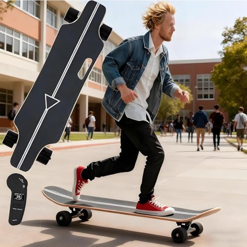 Soflightmok Electric Skateboard | Motorized Skateboard 2026 New | Electric Longboard For Adults | 8/15/22/30km Range, 20/25km/H Top Speed, Easy To Carry - Unlock Your Urban Adventure 8km