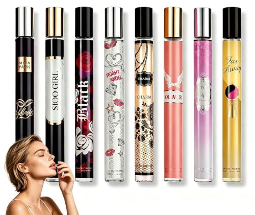 Profumo regalo da donna, 8 x 35 ml, mini profumi da viaggio, profumo a lunga durata, con note floreali fruttate e legnose, portatile, per fidanzate e madri