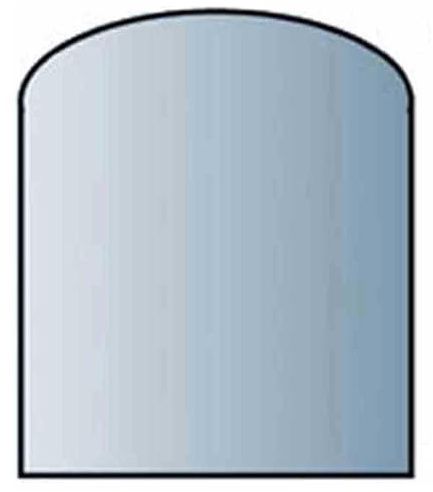 Glasbodenplatte 8 mm Stärke, 85 x 110 cm, Segmentbogen 21.02.981.2 Glasplatte Funkenschutz Platte Kamin Ofen Kaminöfen Lienbacher Vorlegeplatte Bodenplatte ESG Sicherheitsglas