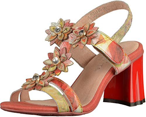 Laura Vita Sandaler för kvinnor Ficdjio 05 Peeptoe, Röd röd, 42 EU