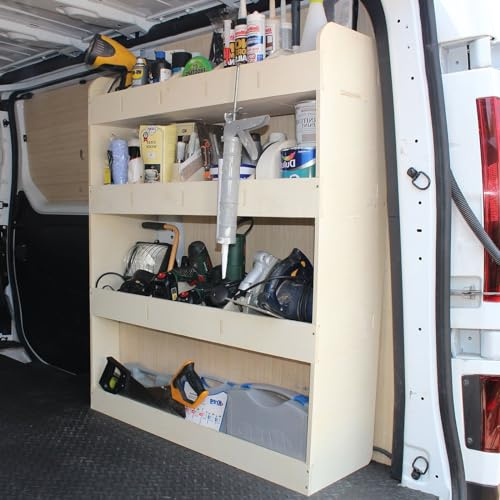 Vanify - Kompatibel mit Renault TRAFIC L1 2015+ Fahrzeugeinrichtung Fahrzeugregale, Beifahrerseite Regal