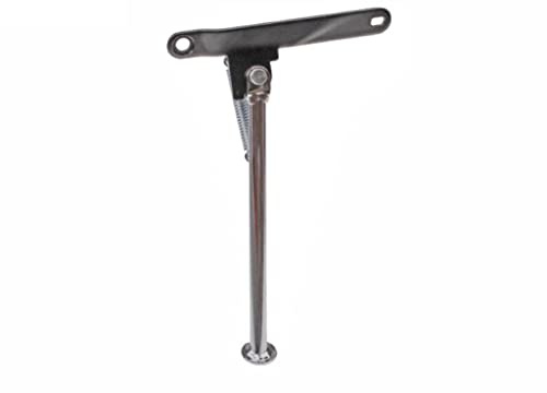 Seitenständer Chrom passend für Zündapp C50, KS50, GTS50, Hai, CS, CX, Sport 50 – Robuster Ständer mit schwarzem Halter