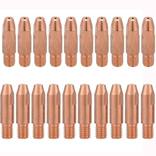 20 st kopparkontaktspets M6 svetstillbehör för Binzel 24KD MIG MAG svetsbrännare 1,2 mm trådstyrspets 1,2 mm svetsmaskin Mig/MAG tillbehör munstycken