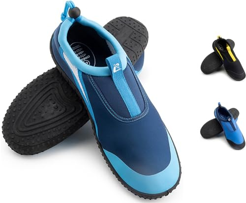 Cressi Coco Shoes Blue/Azure 45 - Zapato Acuático Unisex Diseñado para Deportes Acuáticos y Caminata Cómoda en Ambientes Húmedos, Mar y Playa, Azul/Azul Claro, 45