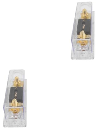 DSOUWEH 2 Satz von Hochleistungs Sicherungshalter für Auto Audio Schutz Schutz Controller, Kfz Sicherungshalter, Anl Sicherungshalter, transparent, 40 A, transparent 40A, 2Satz