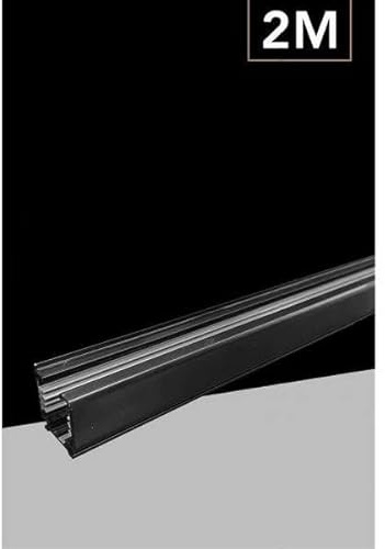 OISE ART STORE Trade Shop - Binario Trifase Bianco Nero Da 2 Metri Sistema Di Illuminazione Faretto Gf016-2m - Nero