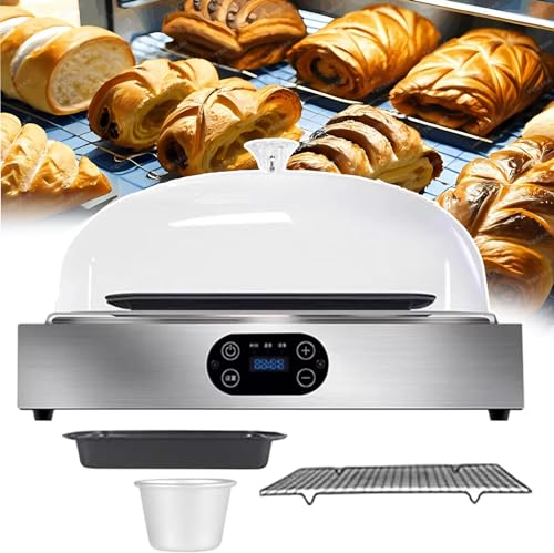 Máquina Eléctrica Para Fermentar Masa,Kit Automático De Herramientas Para Hacer Pan De Masa Madre(Bandeja De Masa, Rejilla Y Taza),Caja De Fermentación Pan 40 Litros,Fermentador Masa 120W