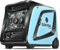 GENTRAX Inverter Stromgenerator 3500W 4200W MAX, Notstromaggregat benzin leise mit 3 Arten von Start-ups, LCD-Dispaly, Griffe und Rollen，Generator mit USB 230V Steckdosen Für Camping Outdoor Wohnmobil