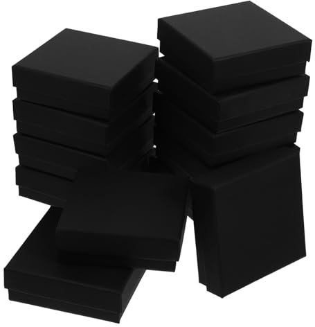 JEWEDECO 12stücke Schmuck Geschenk Boxen Für Ohrringe Und Halsketten Kleine Schmuckboxen Aus Hochwertigem Material Zur Aufbewahrung Von Anhängern Ringen Und Kleinen Schmuckstücken Für Schmi