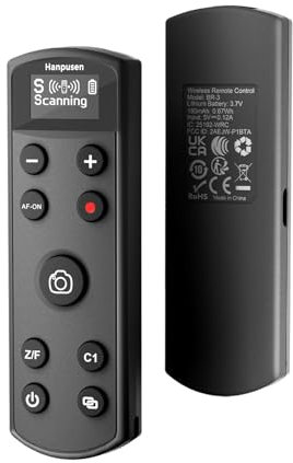 Per il telecomando di fotocamere Sony, Hanpusen scatto wireless ricaricabile con schermo OLED per ZV-E10/ZV-1/A7 III/A7 IV/ZV-1F/A6400/A6700/A6600/A6100/ZV-E1/FX30/FX3, sostituisce RMT-P1BT