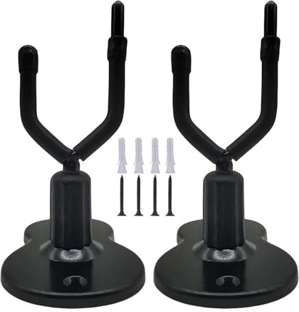 Dreuhuing Supporto da parete per viola, 2 supporti per violino, viola con archetto, salvaspazio, espositore per strumenti a corda, per dilettanti e professionisti