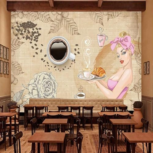 Fotomurale 3D Murale Autoadesivo Donna Fiore Camera Dei Bambini Bar Ufficio Soggiorno Ristorante Negozio Di Corridoio Hotel Decorazione Della Parete Arte Della Parete Poster-311724357586