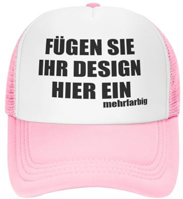 Kustima Basecap personalisiert mit Foto/Logo/Text,Trucker Cap Mesh-Kappe personalisierte selbst gestalten,Verstellbare Baseball Caps für Männer Frauen,Unisex Dad Cap Schwarz