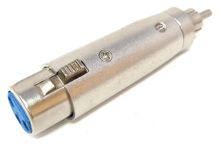 DRUT Adaptateur audio XLR femelle vers RCA mâle, connecteur équilibré vers asymétrique, construction métallique, mixeur de microphone professionnel, convertisseur d'équipement DJ