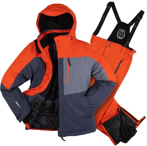 Killtec Herren Skianzug - aus Skijacke und Skihose - mit 10000mm Wassersäule - wasserdicht, winddicht, atmungsaktiv