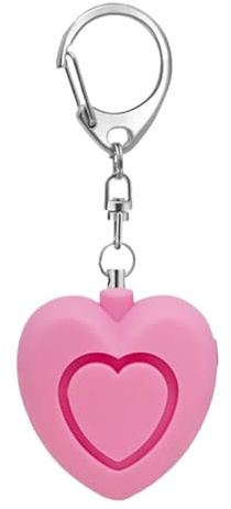 Alarme de sécurité personnelle – Alertes en forme de cœur 125 dB, protection d'alarme sûre avec porte-clés lumineux | Pour enfants, personnes âgées, marchant seuls, course à pied, parking, voyage