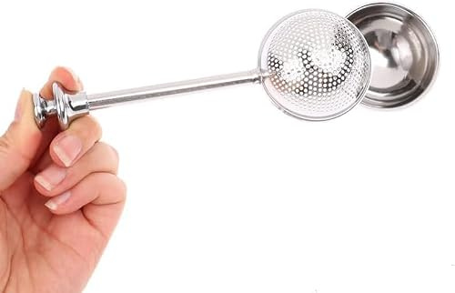 304 Stainless Steel Flour Powder Filter Spoon, Baker Dusting Wand for Sugar Flour Spices, Flour Sugar Powder Spoon Kitchen Tools Baking Sifters Accessories