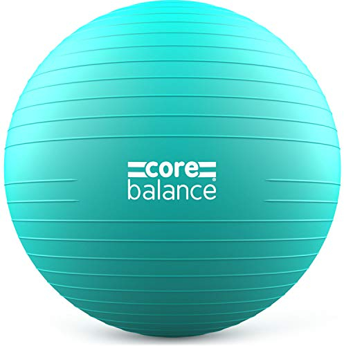Core Balance, berstsicherer Gymnastikball - für Fitness Yoga Schwangerschaft - 55cm 65cm 75cm 85cm - inkl. Luftpumpe