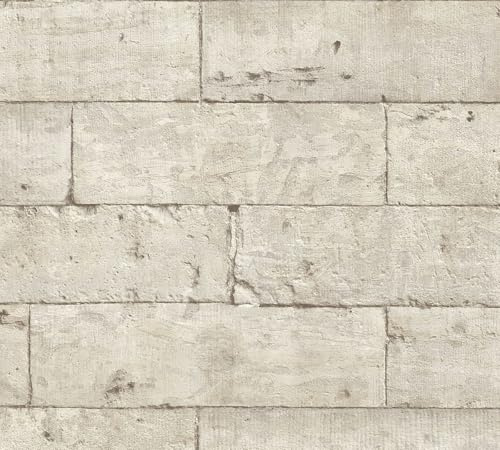 Livingwalls Klebefolie Stein 0,52m x 2,50m grau beige Möbelfolie selbstklebende Tapete Made in Germany 368471