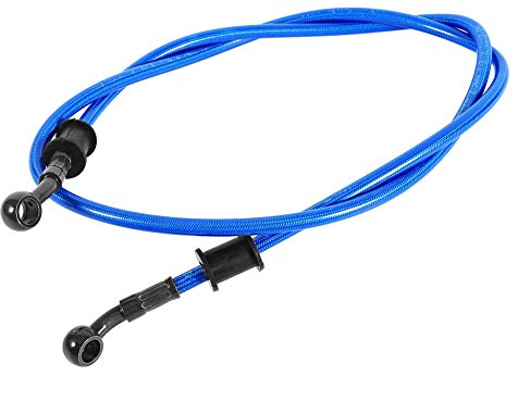 1 Pezzo 120cm Freno Olio Linea Tubo Freno Intrecciato In Acciaio Tubo Flessibile Universale per Moto Bicicletta, blu