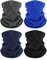 Geyoga 4 Kinder Loop Schal Winter Halswärmer Schlauchschal Ski Winddicht(Schwarz, Grau, Königsblau, Marineblau,1-4 Jahre)